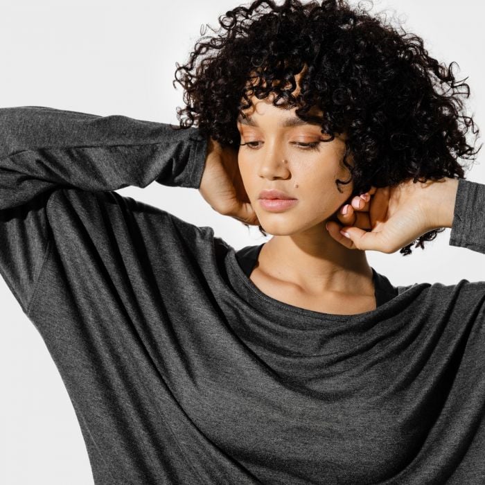 Dámske Tričko Batwing Top Black Marl - SQUATWOLF XS