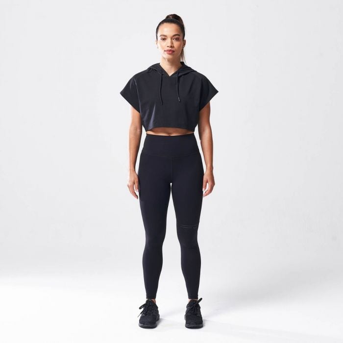 Dámske tričko Vented Crop Hoodie Black - SQUATWOLF XL