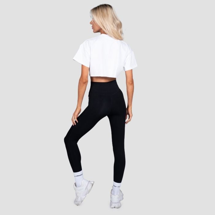 Dámske cropped tričko Thrive White - GymBeam M