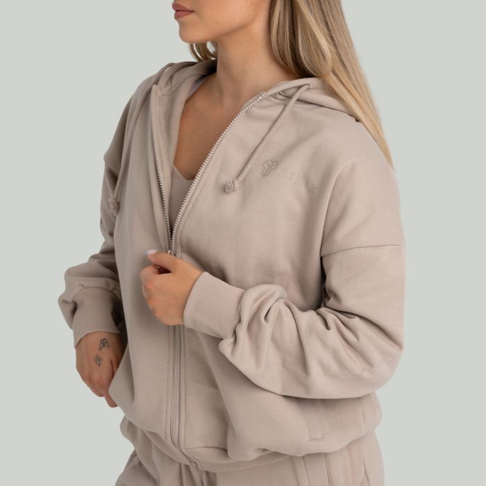 Dámska mikina Zip Taupe - STRIX S