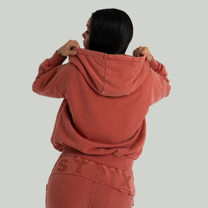 Dámska mikina Zip Washed Terra - STRIX S