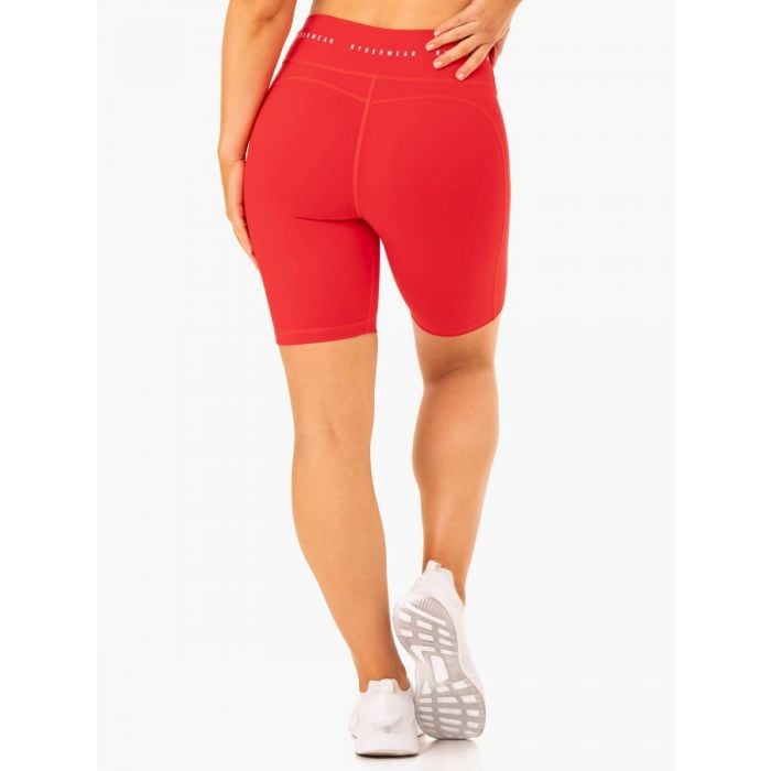 Women‘s Bike Shorts Reflex High Waisted Red - Ryderwear XL