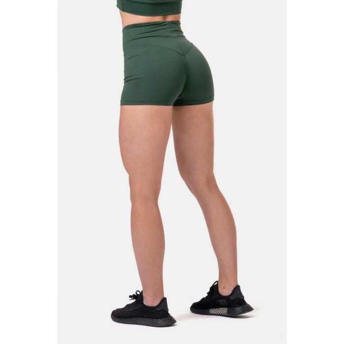 Dámske šortky Classic Hero High Waist Green - NEBBIA XS