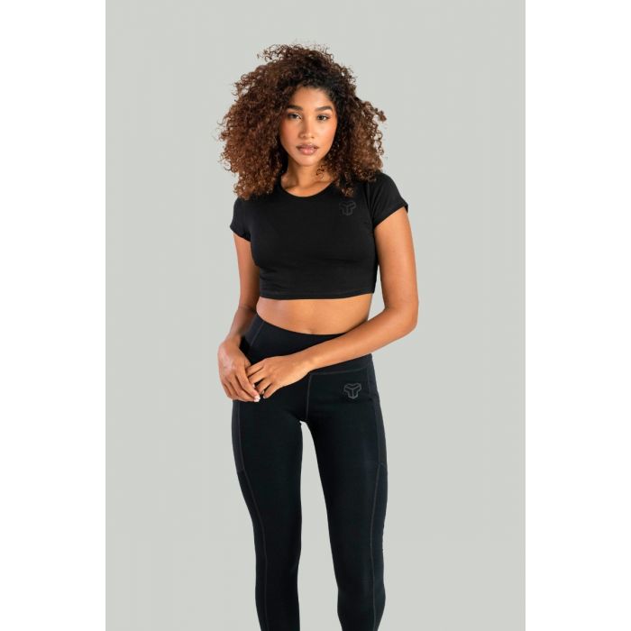 Dámske tričko Essential CropTop Black - STRIX L