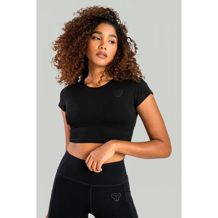 Dámske tričko Essential CropTop Black - STRIX L