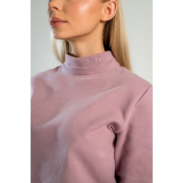 Dámska mikina Essential High-Neck Mauve - STRIX S