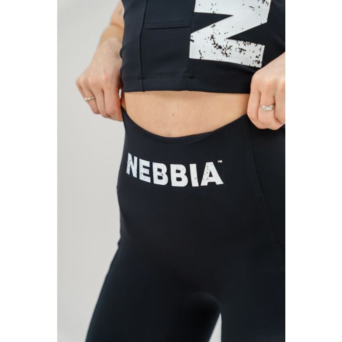 Dámske šortky Biker High Waist Gym Therapy Black - NEBBIA XS