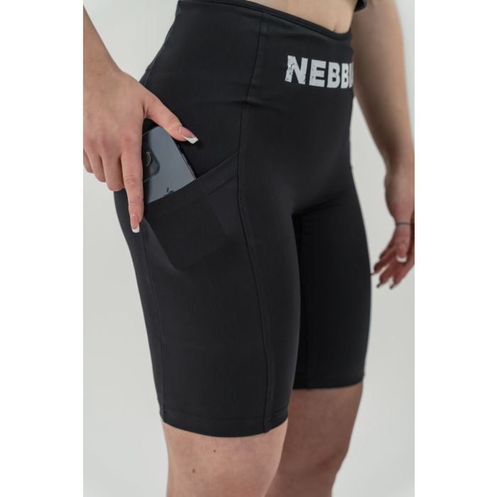 Dámske šortky Biker High Waist Gym Therapy Black - NEBBIA XS