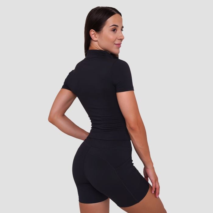 Dámske tričko Cropped Ignite Black - GymBeam M
