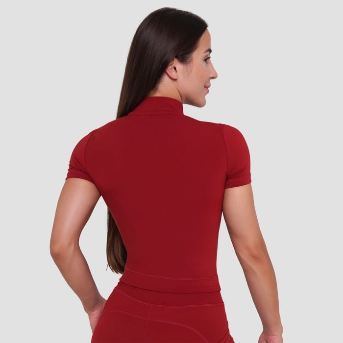 Dámske tričko Cropped Ignite Dark Red - GymBeam M