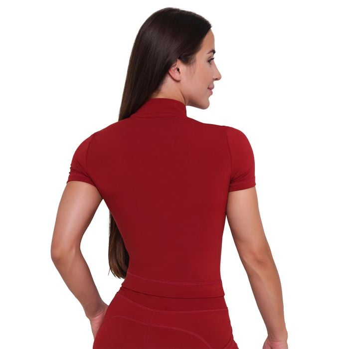 Dámske tričko Cropped Ignite Dark Red - GymBeam M