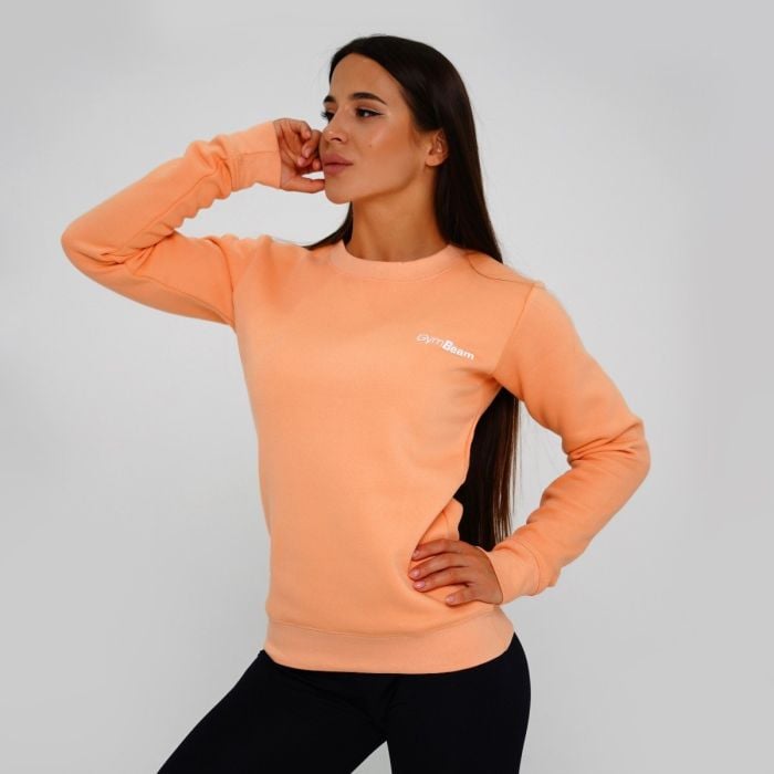 GymBeam Dámska mikina Basic Jumper Powder Peach  XXL