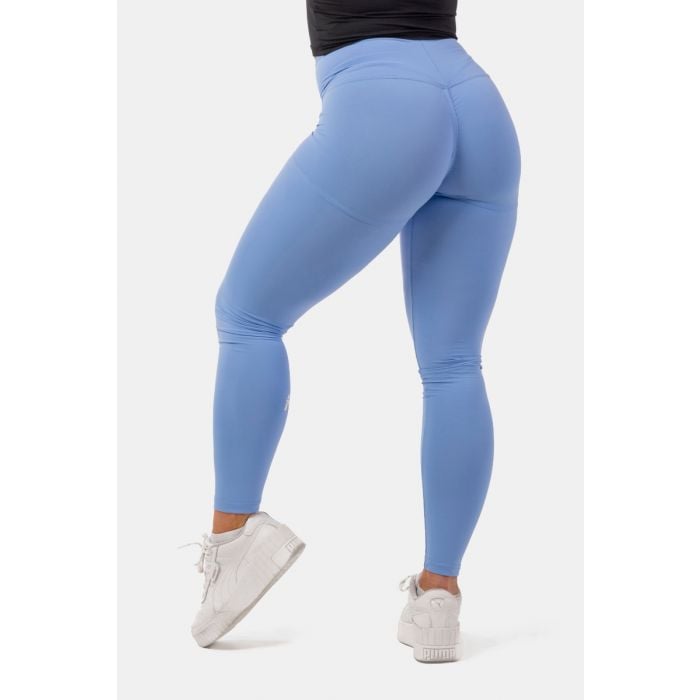 Dámske legíny Active High Waist Smart Pocket Light Blue - NEBBIA XS