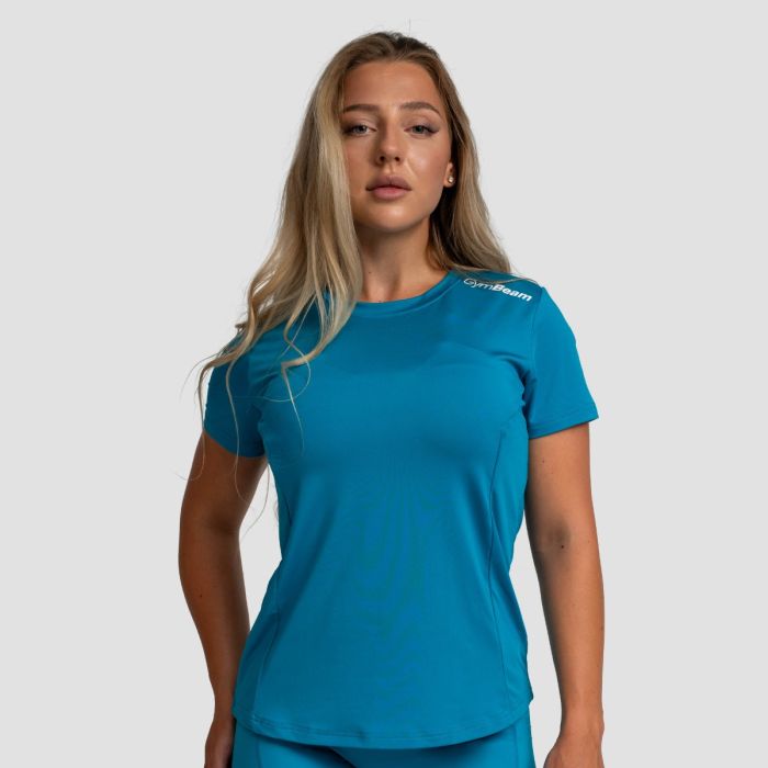 GymBeam Dámske športové tričko Limitless Aquamarine  MM