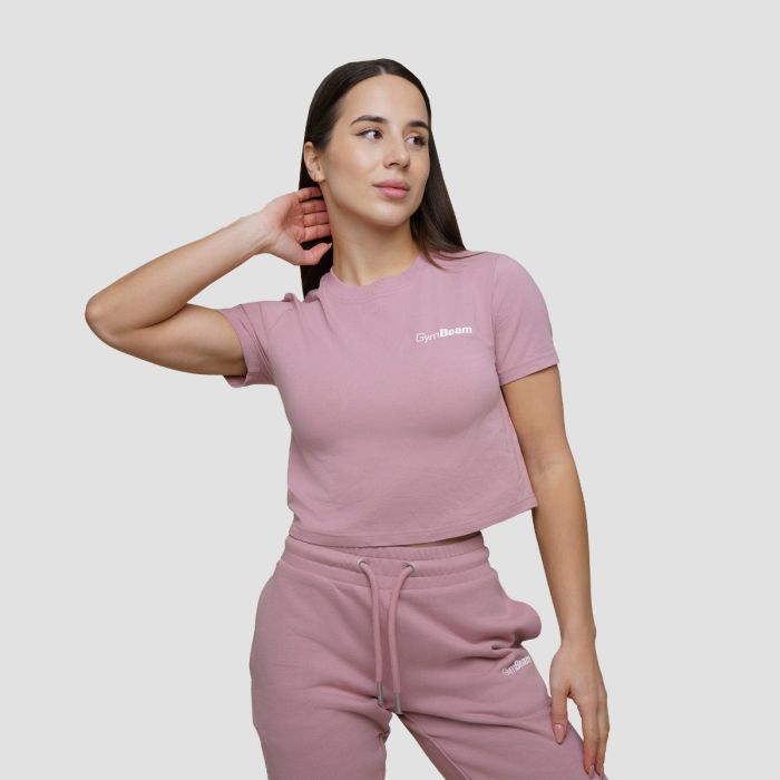 Dámske tričko Cropped Agile Woodrose - GymBeam L