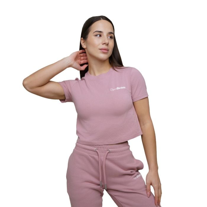 Dámske tričko Cropped Agile Woodrose - GymBeam L