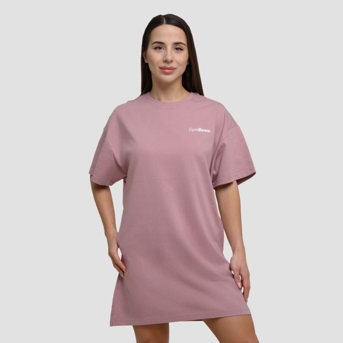 Women's Agile T-shirt Dress Woodrose - GymBeam 