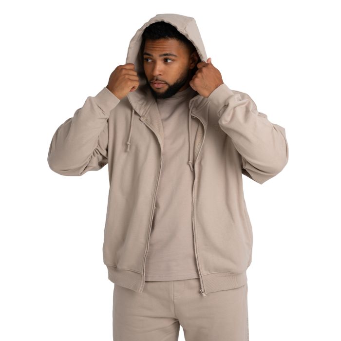 Mikina Zip Taupe - STRIX L