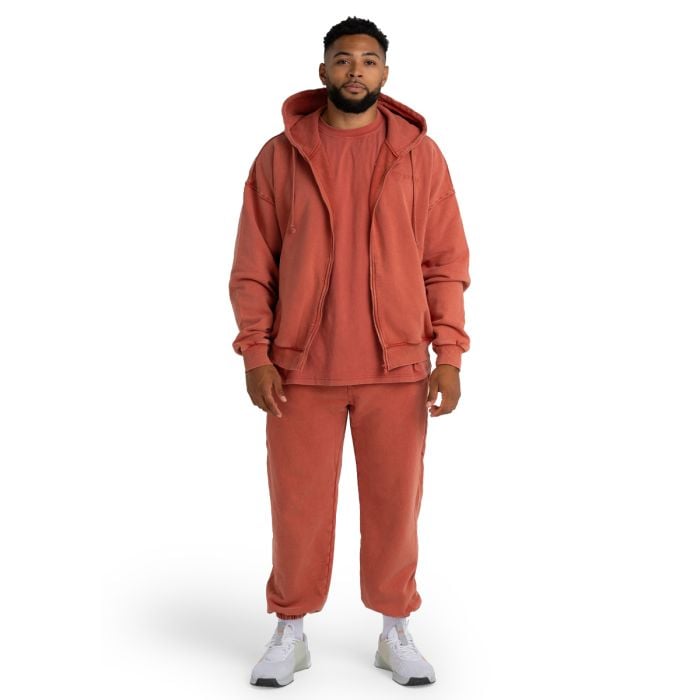 Mikina Zip Washed Terra - STRIX XL