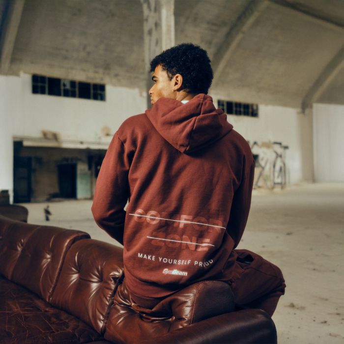 Mikina so zipsom Zone Cherrywood - GymBeam XL