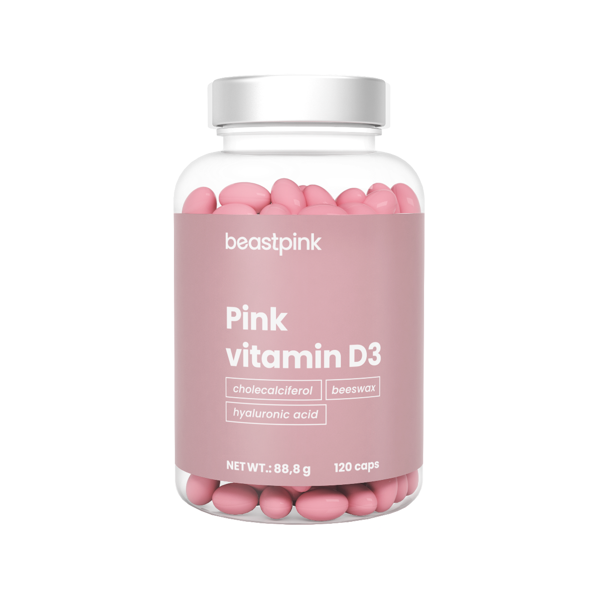 Pink Vitamín D3 2000 IU  - BeastPink