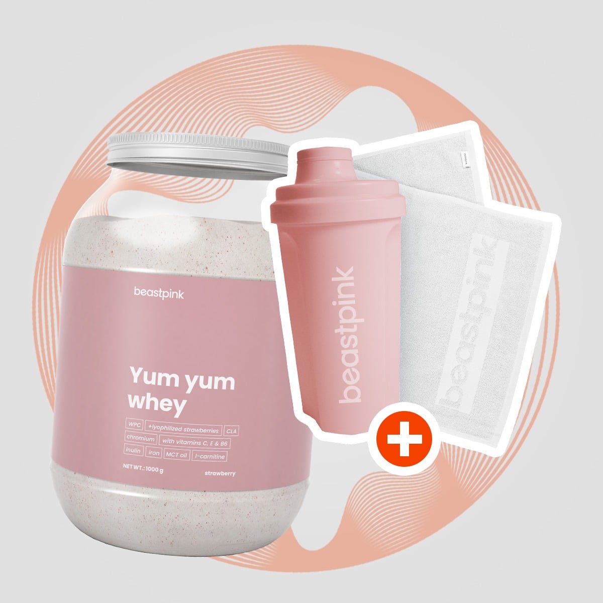Yum Yum Whey - BeastPink + darčeky
