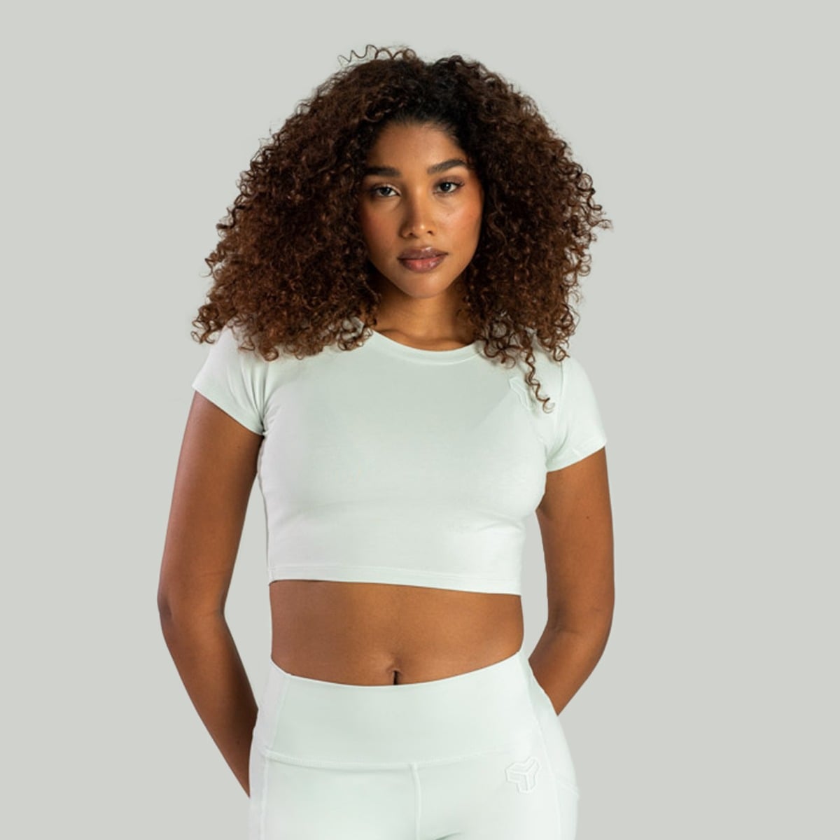 Dámske tričko Essential CropTop Moon Grey - STRIX