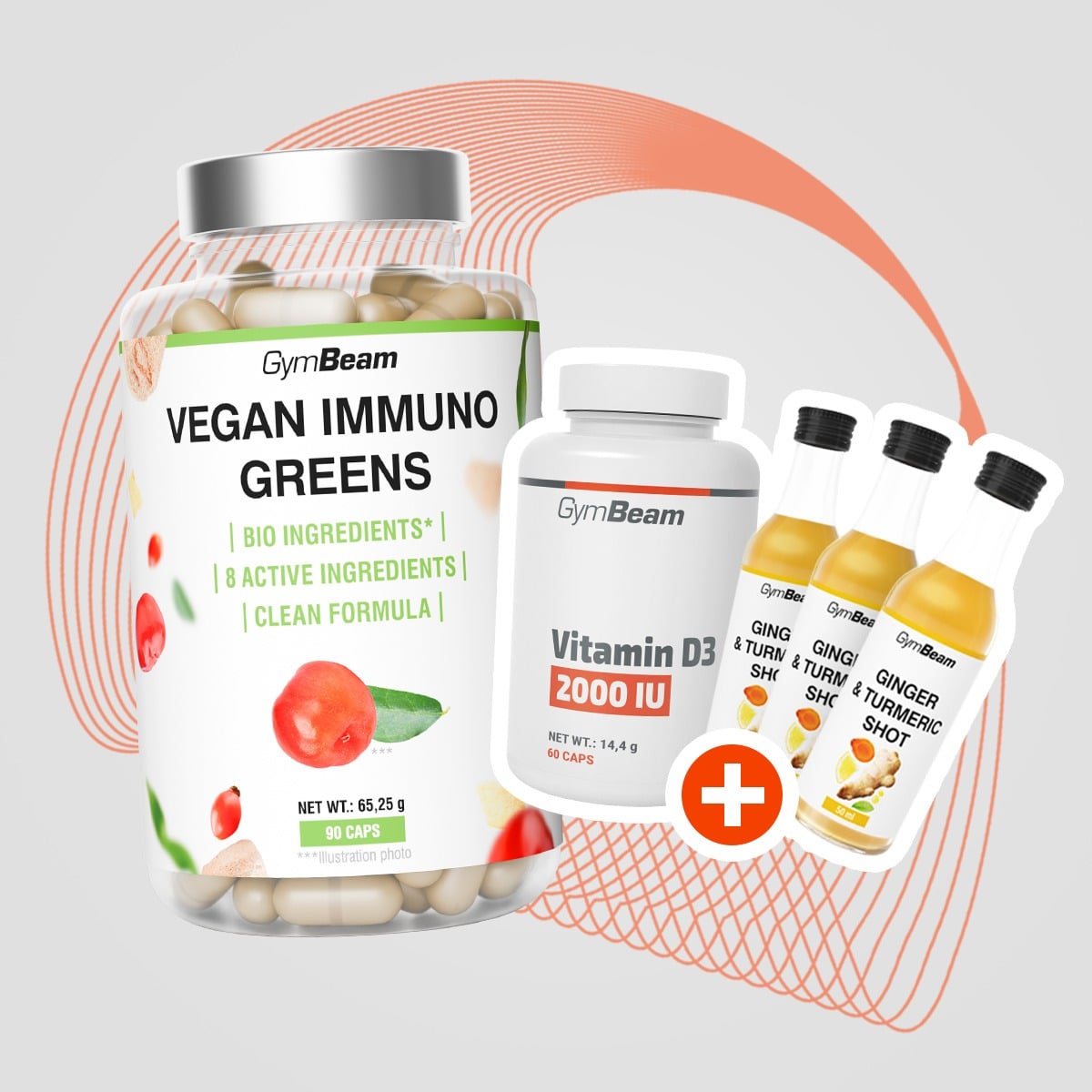 Vegan Immuno Greens - GymBeam + darčeky 
