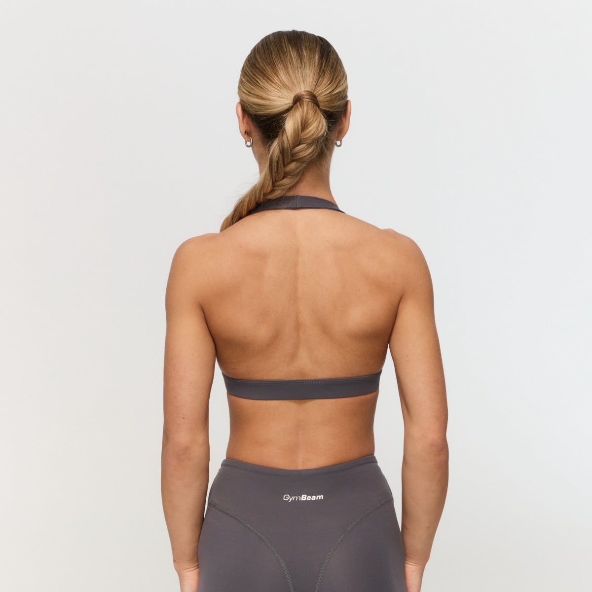 Športová podprsenka Halter Fierce Grey - GymBeam