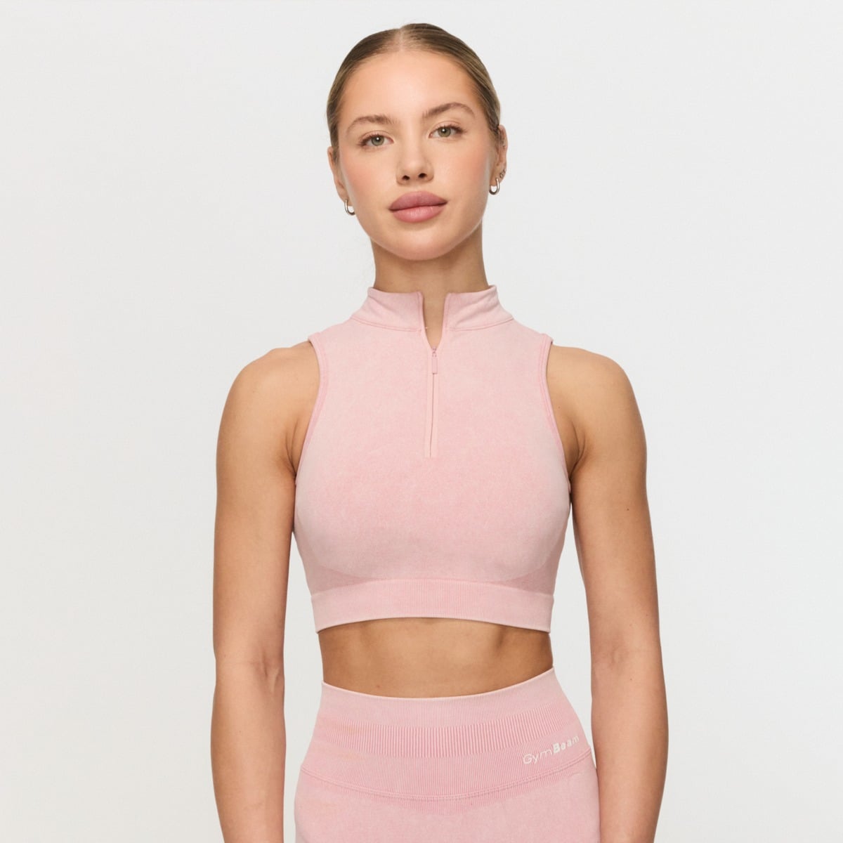 Bezšvová športová podprsenka Fierce Baby Pink - GymBeam