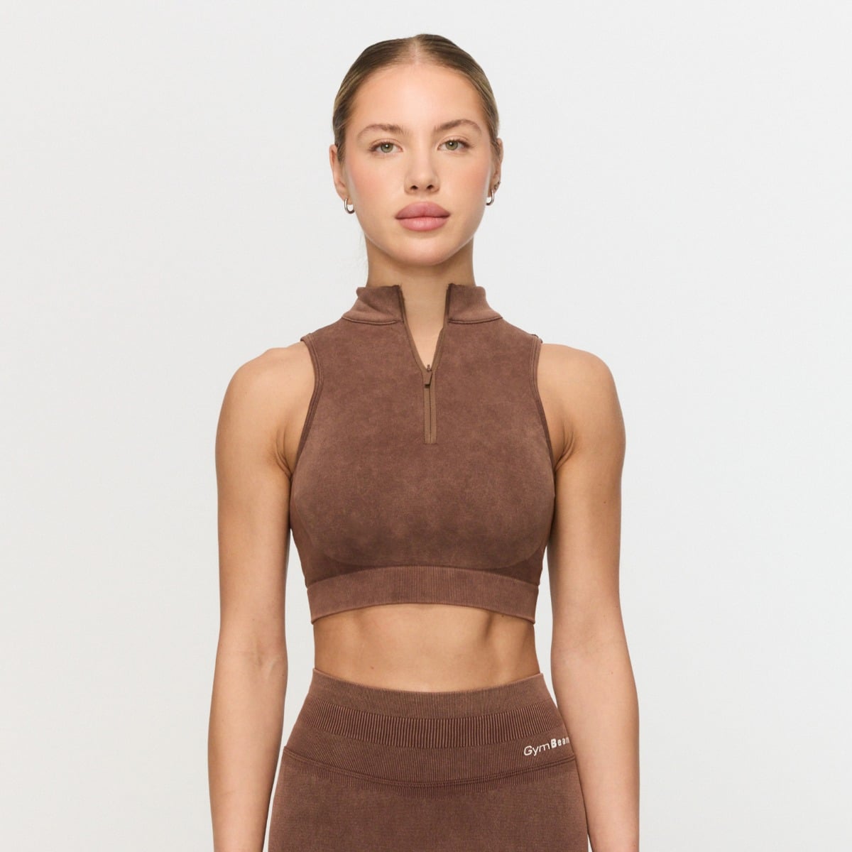 Bezšvová športová podprsenka Fierce Brown - GymBeam