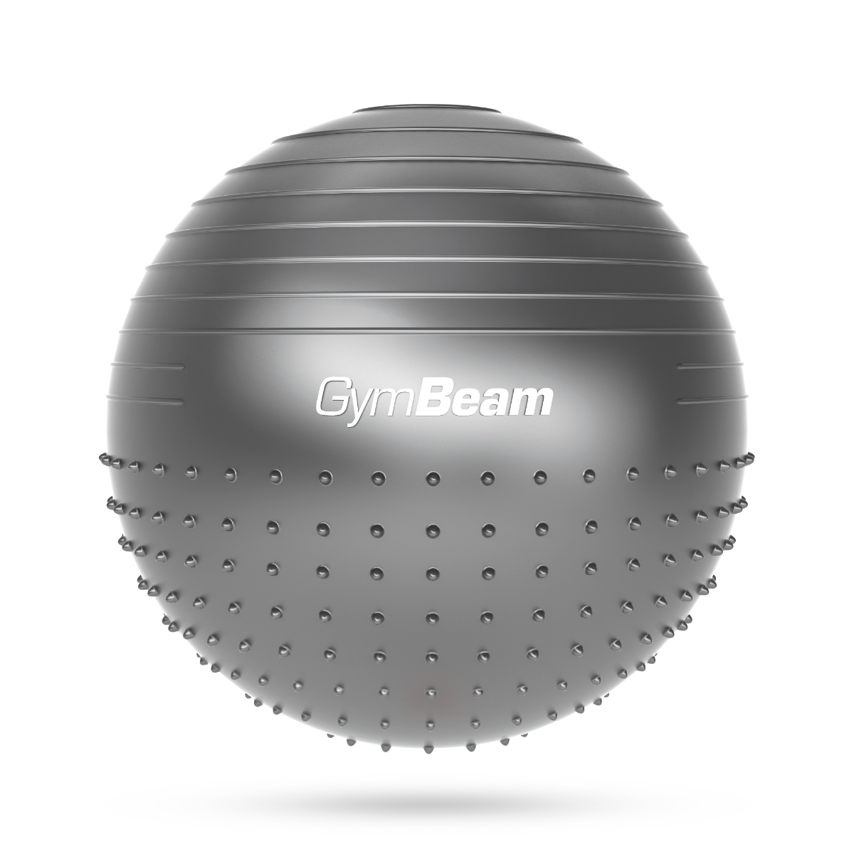Masážna fitlopta FitBall 65 cm - GymBeam sivá 20 x 2,8 g