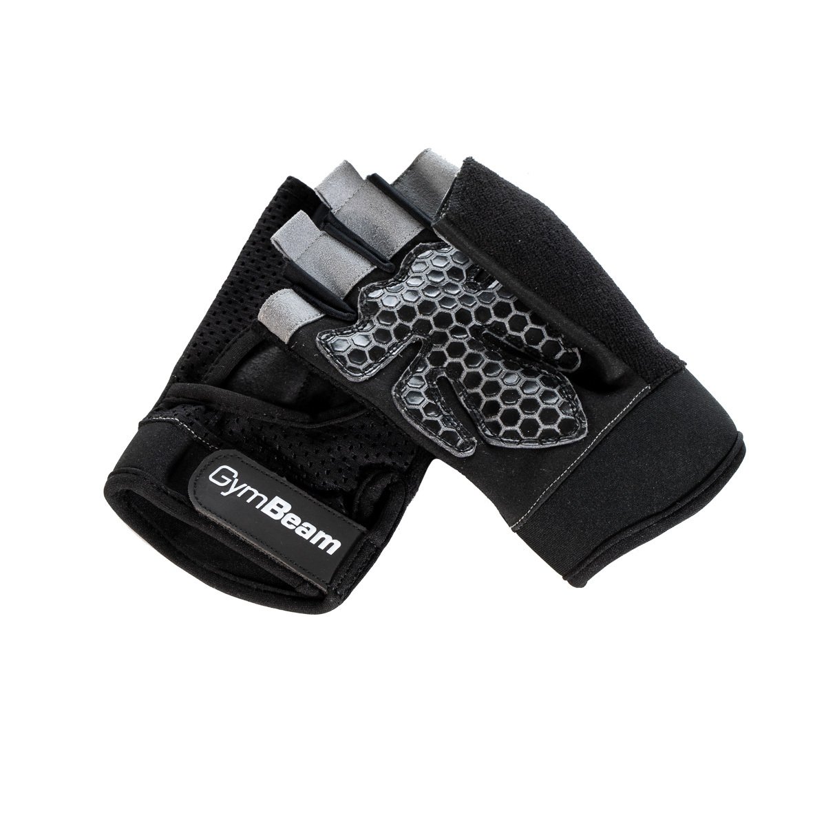 Fitness rukavice Grip Black - GymBeam čierna S