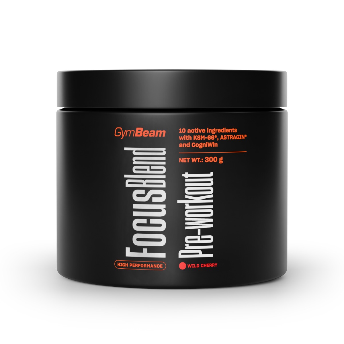 GymBeam Focus Blend Pre-workout 300 g divoká čerešňa