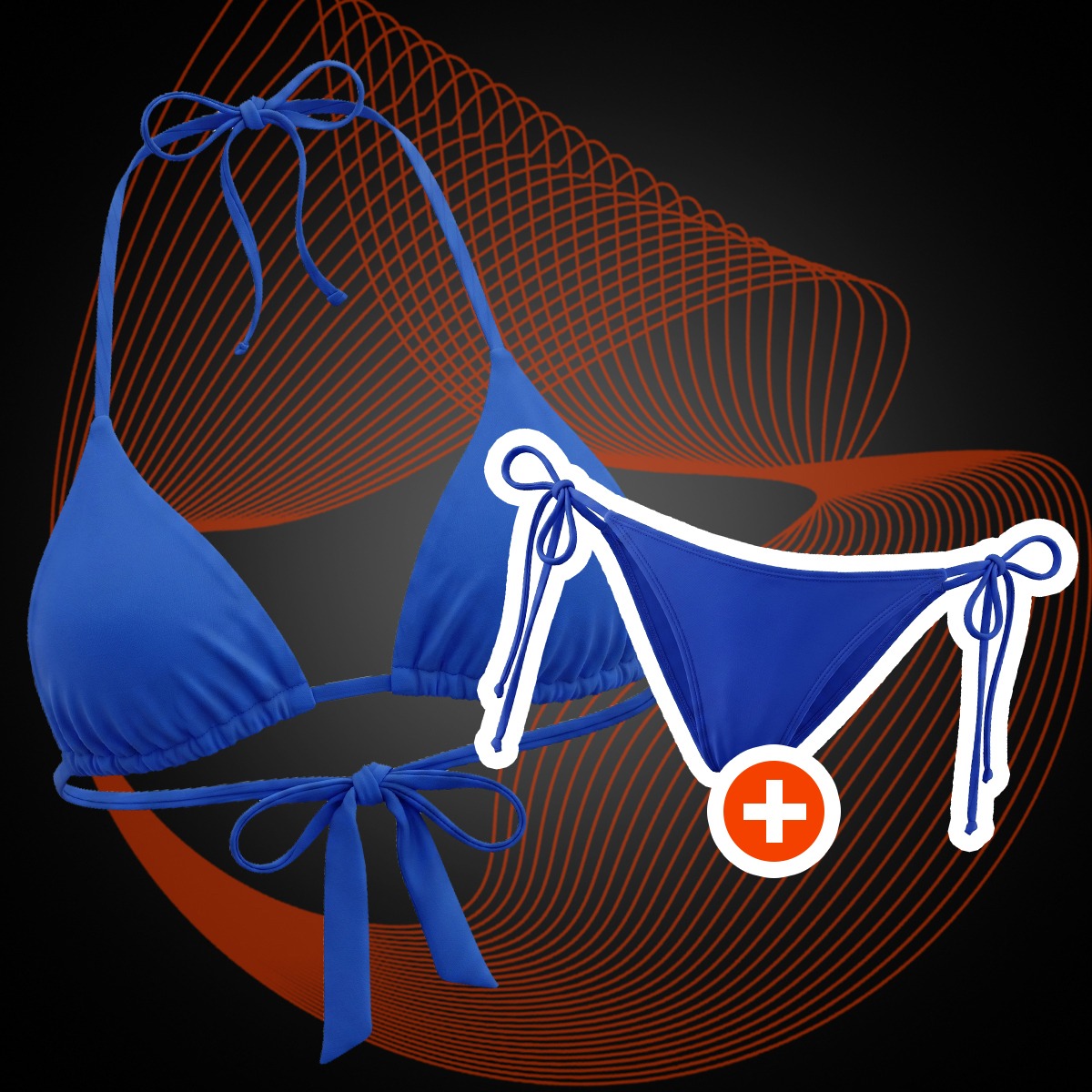 Vrchný diel plaviek MIAMI Dawn Blue - GymBeam + darček 