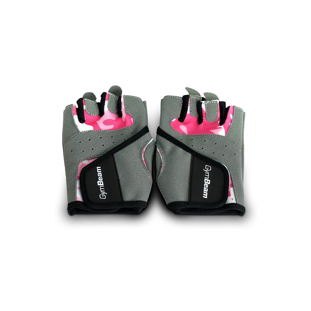 Fitness Dámske rukavice Camo Pink - GymBeam camo ružová S