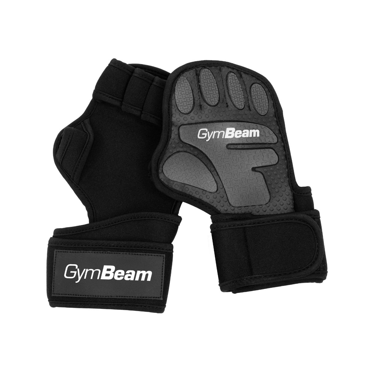 Fitness rukavice Heavy Grip Black - GymBeam