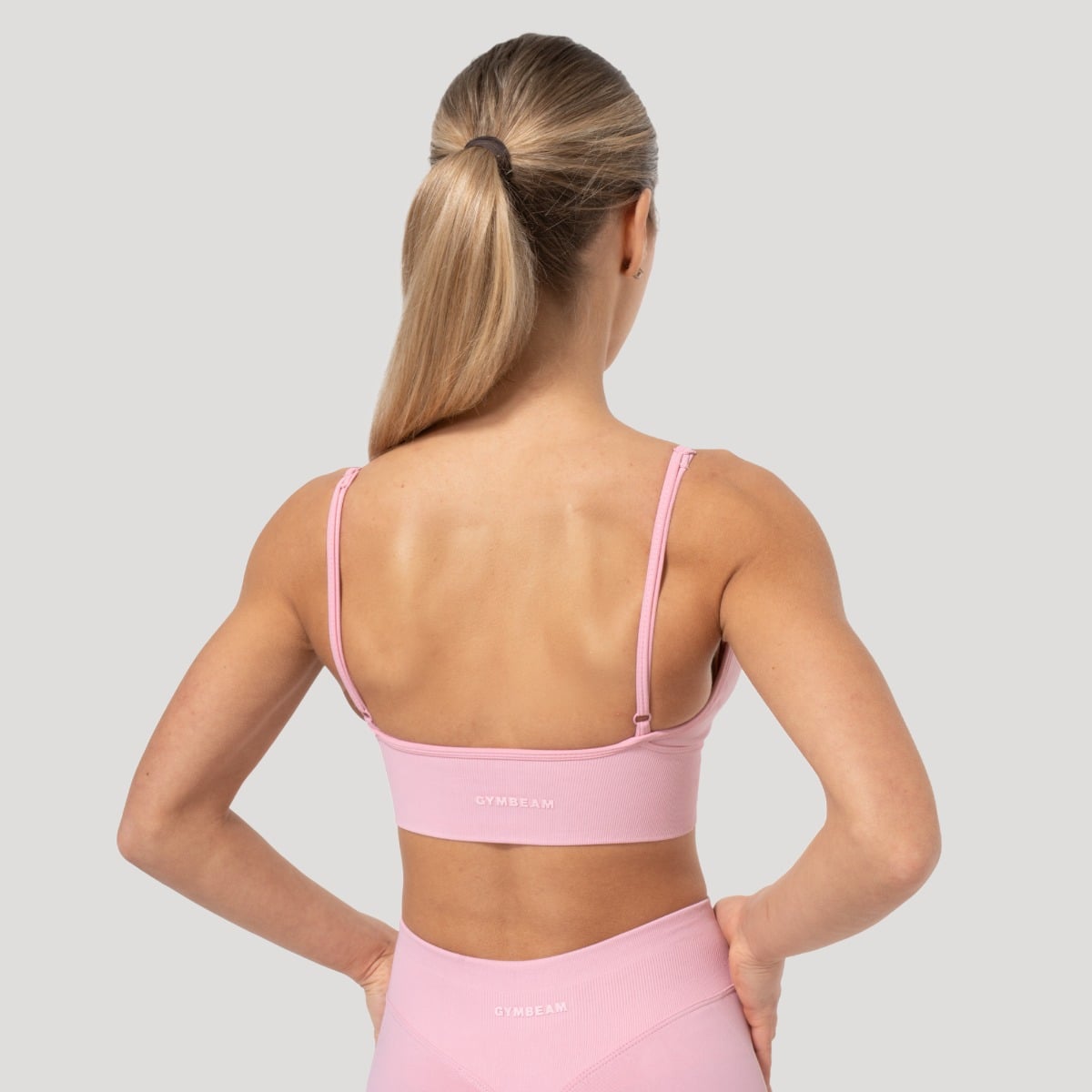 Športová podprsenka Luma Baby Pink - GymBeam