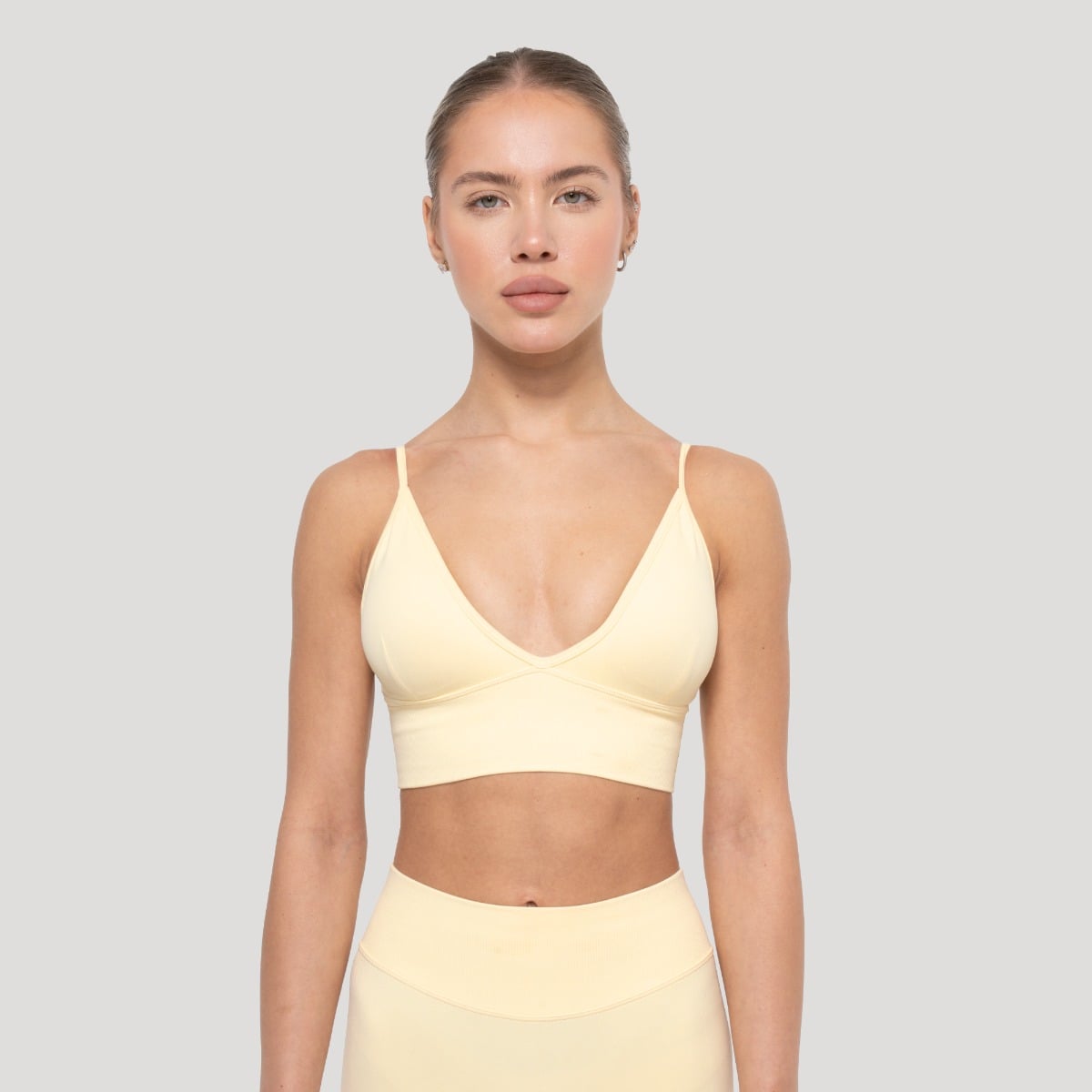 Športová podprsenka Luma Butter Yellow - GymBeam