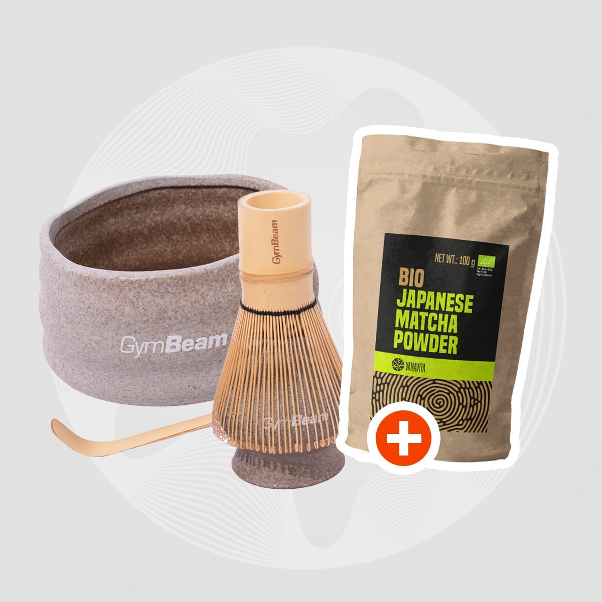 Matcha čajová súprava - GymBeam + darček 