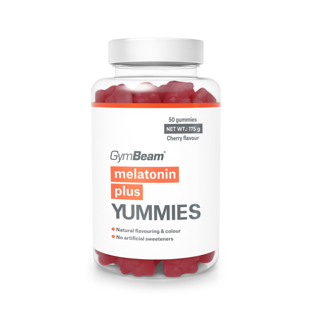 GymBeam Melatonin Plus Yummies 50 kaps. čerešňa