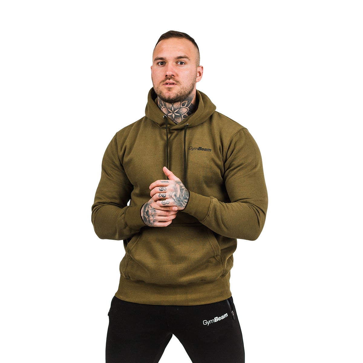 Mikina Athlete Military Green Black - GymBeam