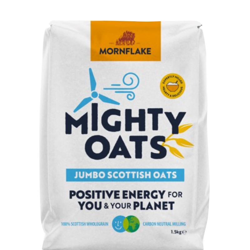 Celozrnné ovsené vločky Scottish Jumbo Oats 1,5 kg - Mornflake