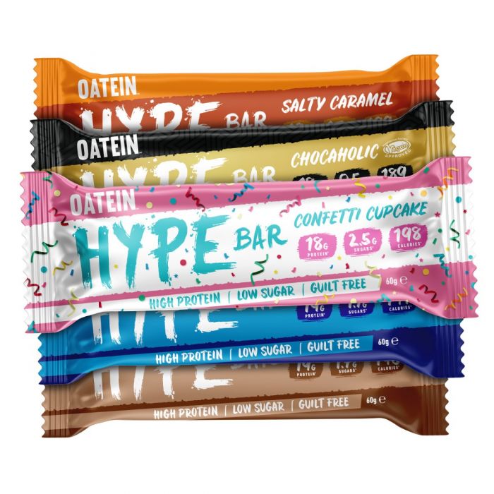 Oatein Proteínová tyčinka HYPE Low Sugar 12 x 60 g slaný karamel
