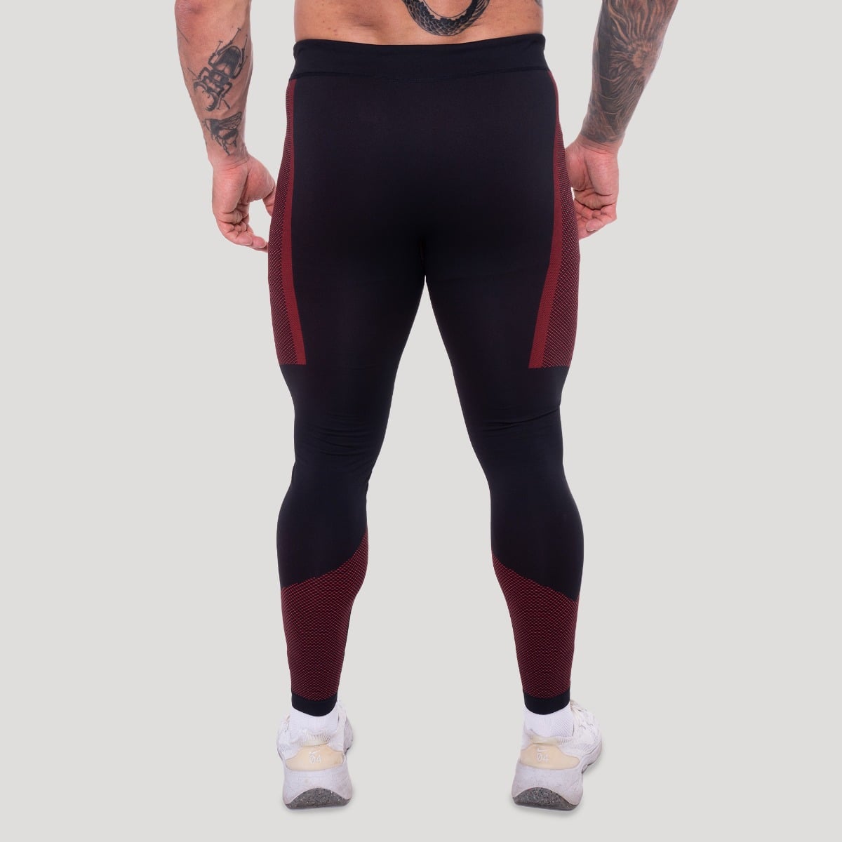 Bezšvové legíny OG1 Black/Red - GymBeam