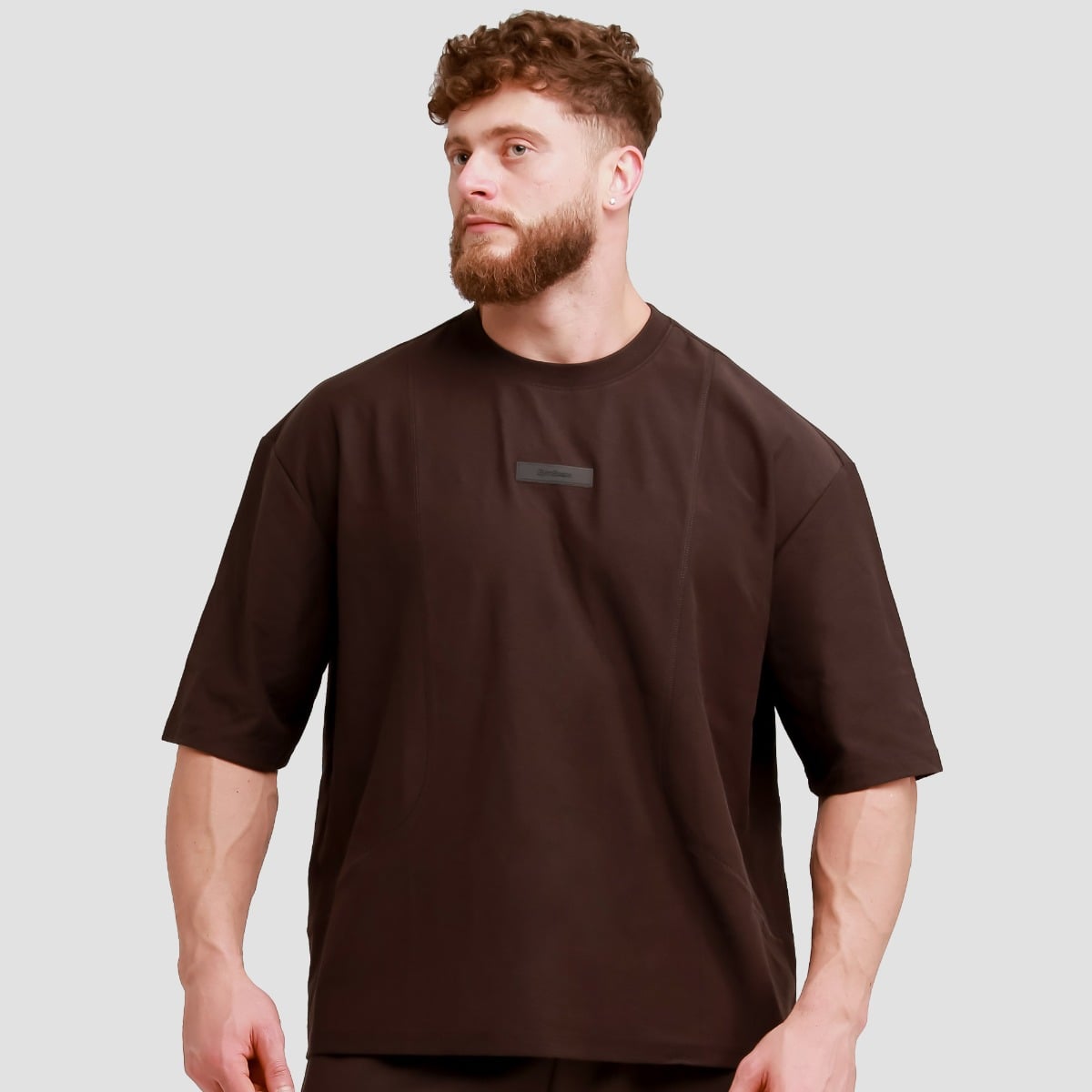 Tričko Oversized Unstoppable Brown - GymBeam
