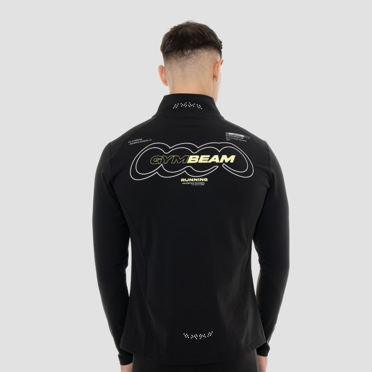 Tričko Pace s dlhým rukávom Black - GymBeam