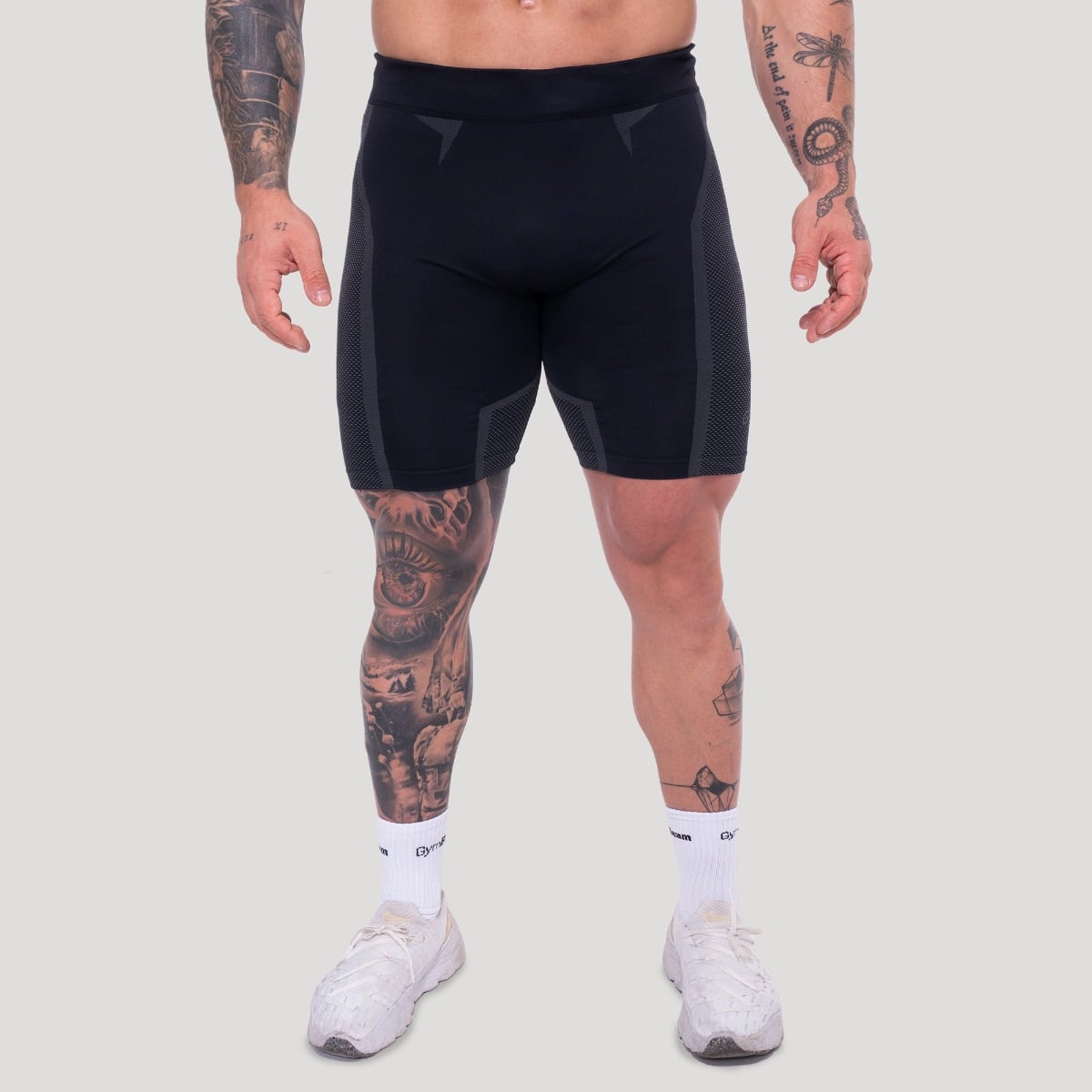 Bezšvové šortky OG1 Black/Grey - GymBeam