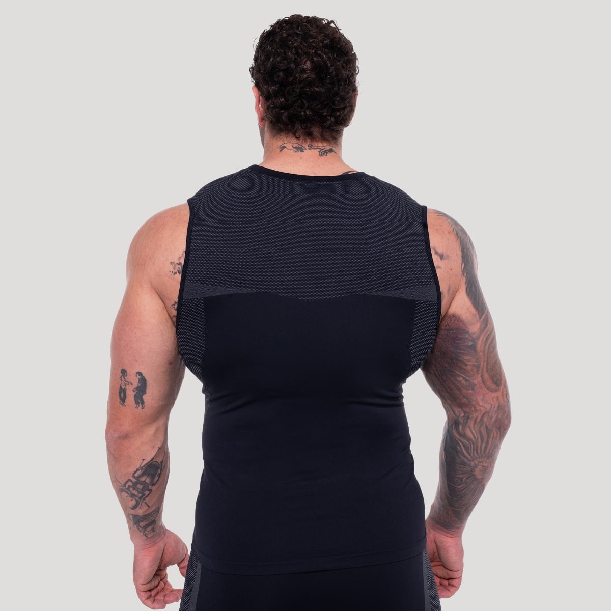 Bezšvové tielko OG1 Black/Grey - GymBeam
