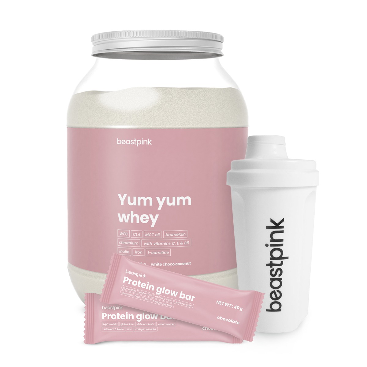 Yum Yum Whey - BeastPink + darčeky